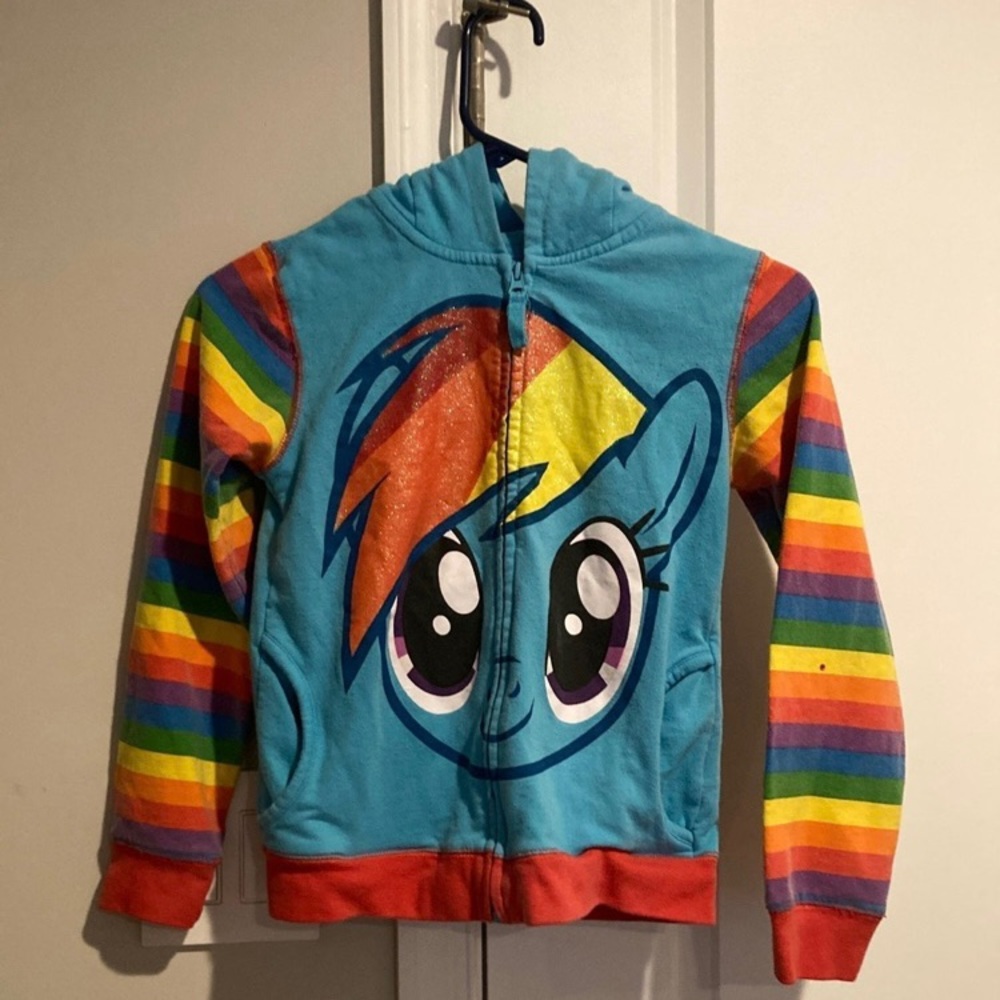❌SOLD on MERCARI❌ My Little Pony Rainbow Dash Hoody - Picture 1 of 9